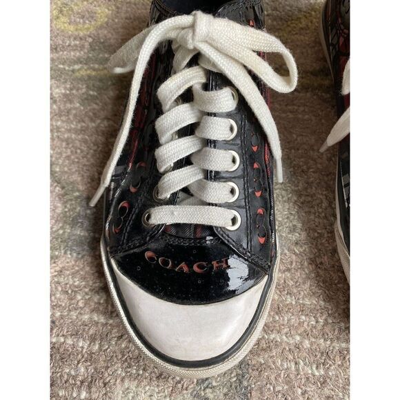 Coach Plaid Shoes size 7.5 - Picture 5 of 9